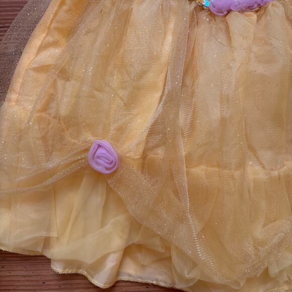 Disney Princess Belle Beauty and the Beast yellow costume ball gown SIZE XS - Picture 4 of 5